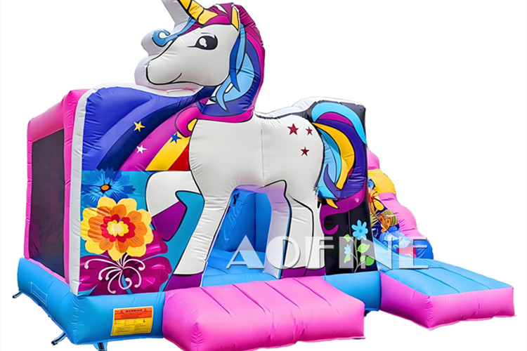 Unicorn Bounce House Combo Afc135