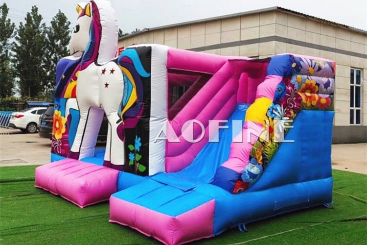 Unicorn Bounce House Combo Afc135