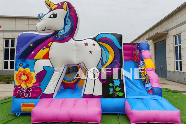 Unicorn Bounce House Combo Afc135