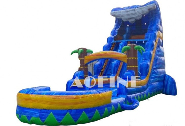 Blue Palm Water Slide Afs20