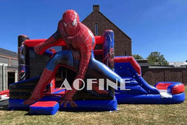 Spiderman Bouncer Slide Afc01