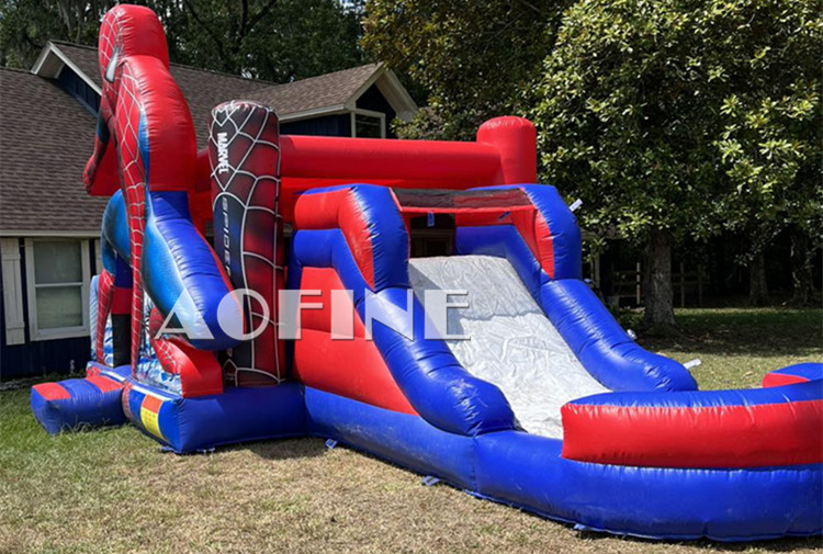 Spiderman Bouncer Slide Afc01