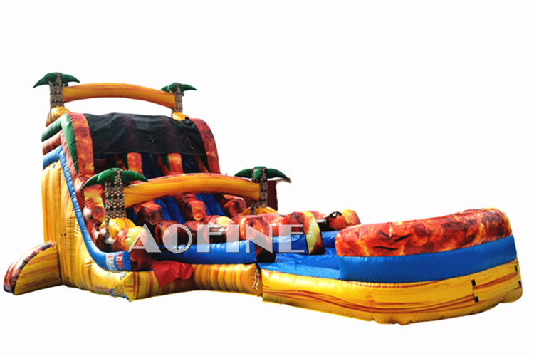 Yellow Tropical Water Slide Afs196