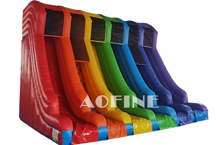 Rainbow Four Lanes Slide Afs245