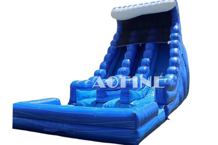 Blue Wave Dual Lane Water Slide Afs182
