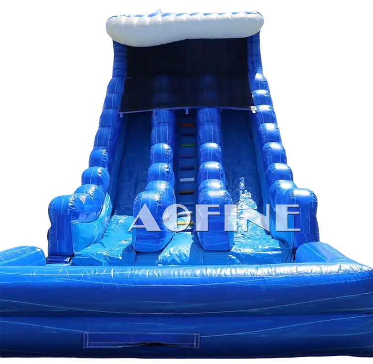 Blue Wave Dual Lane Water Slide Afs182
