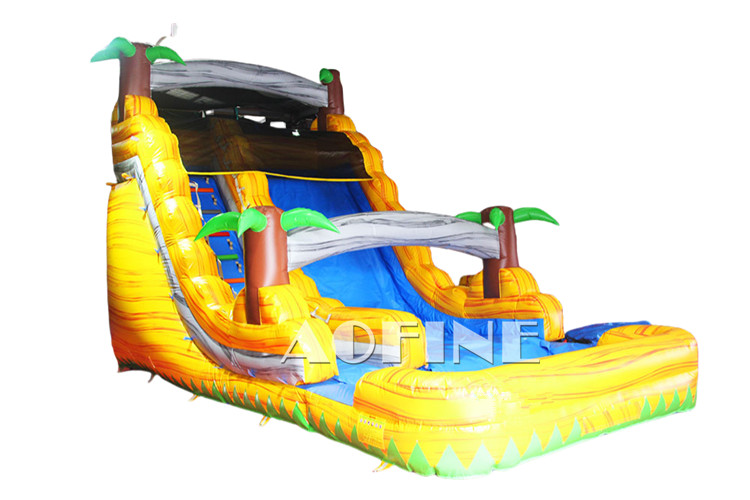 Yellow Tropical Water Slide Afs179