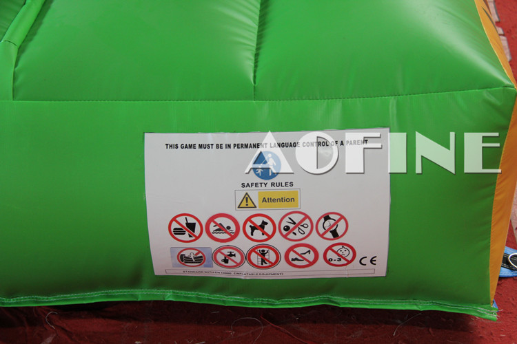 Jungle Animals Inflatable Slide Afs248