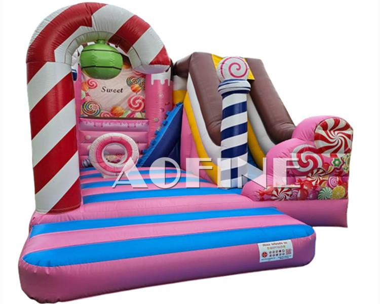 Candy Bounce House with Slide Afc179