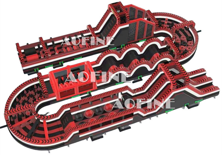 3 lanes Adults Obstacle Course Afp342