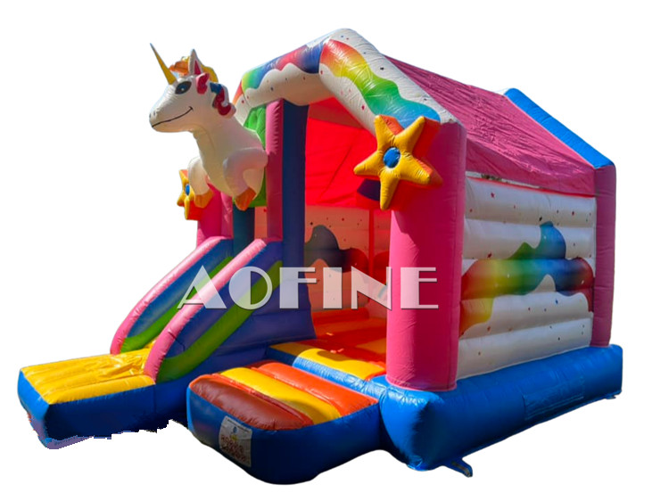 Unicorn Bouncer with Slide Afc173