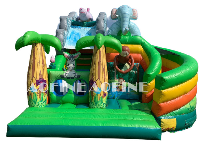Safari Animals Bouncy Slide Afc168