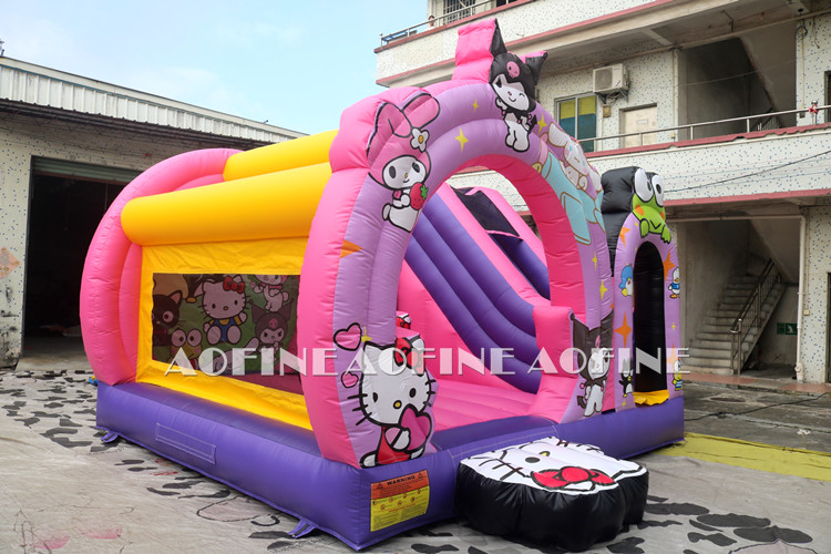 Cartoon Bouncy Castle Slide Afc165
