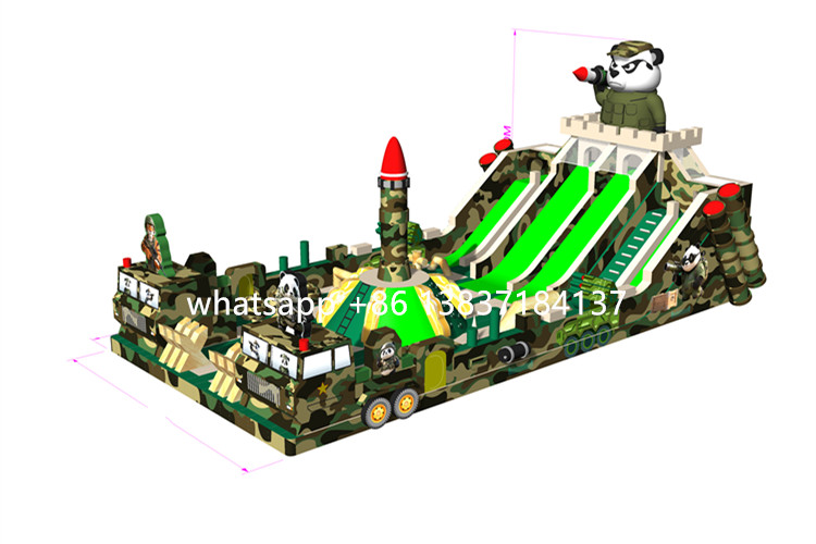 Army Inflatable Theme Park Afl04