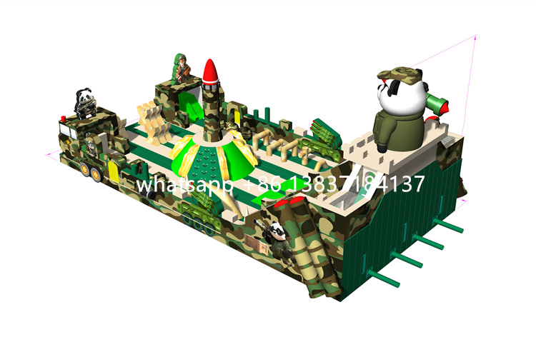 Army Inflatable Theme Park Afl04