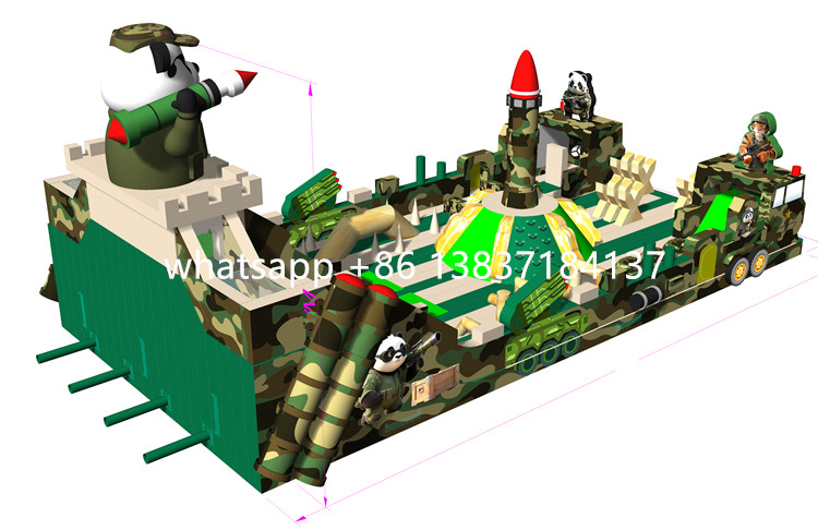 Army Inflatable Theme Park Afl04